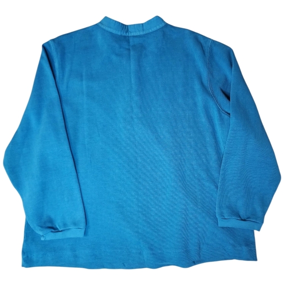 Denim&Co Women's 1X Sweatshirts Lot of 2 - Blue and Teal - Picture 4 of 9